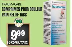 Marches Tau TRAUMACARE COMPRIMES POUR DOULEUR PAIN RELIEF TABS offer