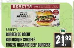 Marches Tau BURGER DE BOEUF BIOLOGIQUE SURGELÉ BERETTA offer
