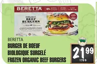 Marches Tau BURGER DE BOEUF BIOLOGIQUE SURGELÉ BERETTA offer