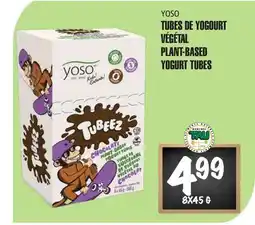 Marches Tau YOSO TUBES DE YOGOURT VÉGÉTAL PLANT-BASED YOGURT TUBES offer