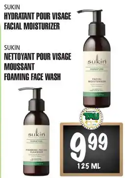 Marches Tau SUKIN HYDRATANT POUR VISAGE SUKIN NETTOYANT POUR VISAGE MOUSSANT offer
