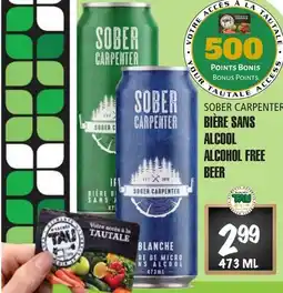 Marches Tau BIÈRE SANS ALCOOL SOBER CARPENTER offer