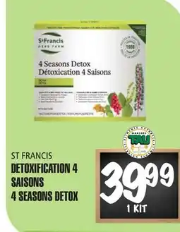 Marches Tau DETOXIFICATION 4 SAISONS ST FRANCIS offer