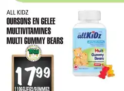 Marches Tau OURSONS EN GELEE MULTIVITAMINES ALL KIDS offer