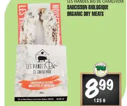 Marches Tau SAUCISSON BIOLOGIQUE LES VIANDES BIO DE CHARLEVOIX offer