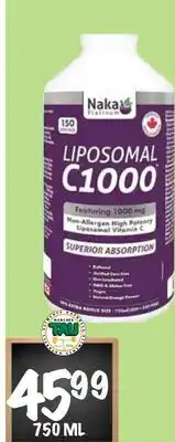 Marches Tau LIPOSOMAL C1000 NAKA offer