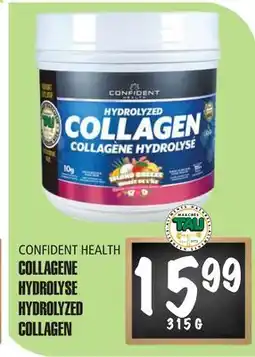Marches Tau COLLAGENE HYDROLYSE CONFIDENT HEALTH offer