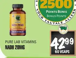 Marches Tau NADH 20MG PURE LAB VITAMINS offer