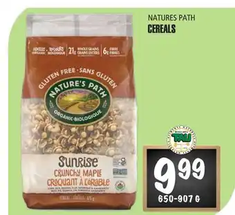 Marches Tau NATURES PATH CEREALS offer