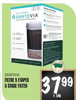 Marches Tau FILTRE 5 ETAPES SANTEVIA offer