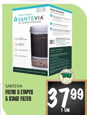 Marches Tau FILTRE 5 ETAPES SANTEVIA offer