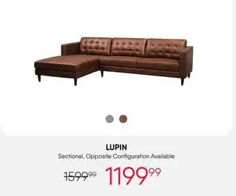 Meubles RD lupin - sectional with chaise offer