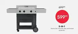 Meubles RD 5-in-1 Propane Cooking Station with Plancha, Pizza Oven, and Wok offer