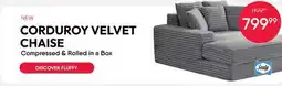 Meubles RD CORDUROY VELVET CHAISE offer