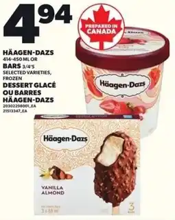 Loblaws Häagen-dazs bars offer