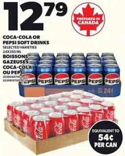Loblaws Coca-cola or pepsi soft drinks offer