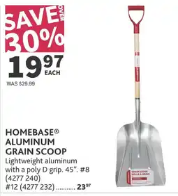 Co-op Homebase aluminum grain scoop offer