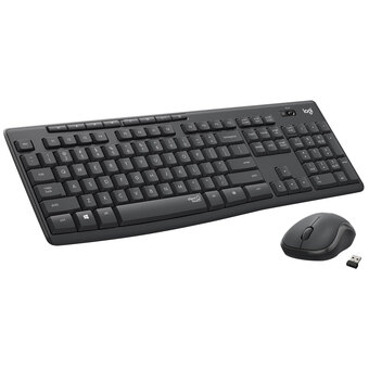 Best Buy Logitech MK295 Silent Wireless Optical Keyboard & Mouse Combo - Graphite offer