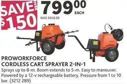 Co-op Proworkforce cordless cart sprayer 2-in-1 offer