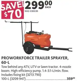 Co-op Proworkforce trailer sprayer offer