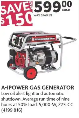 Co-op A-Ipower gas generator offer