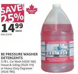 Co-op Be pressure washer detergents offer