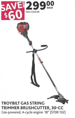 Co-op Troybilt gas string trimmer brushcutter, 30-cc offer