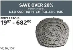 Co-op D.I.D and tru-pitch roller chain offer