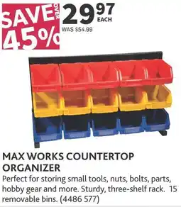 Co-op Max works countertop organizer offer
