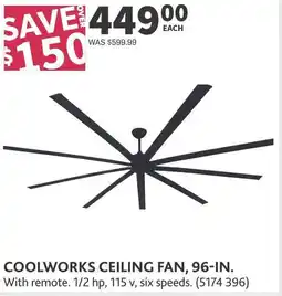 Co-op Coolworks ceiling fan offer