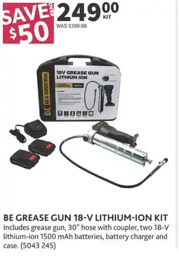 Co-op Be grease gun 18-v lithium-ion kit offer
