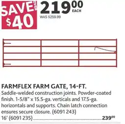 Co-op Farmflex farm gate offer