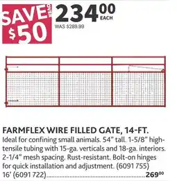 Co-op Farmflex wire filled gate offer