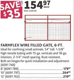 Co-op Farmflex wire filled gate offer