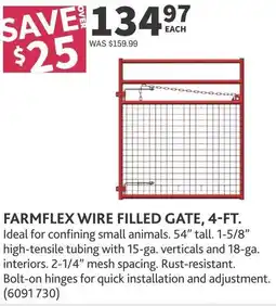 Co-op Farmflex wire filled gate offer
