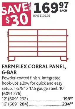 Co-op Farmflex corral panel, 6-bar offer