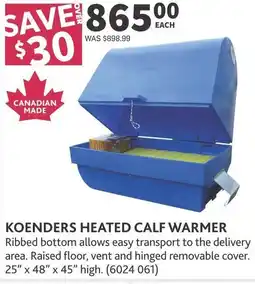 Co-op Koenders heated calf warmer offer