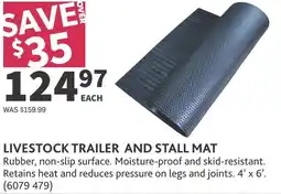 Co-op Livestock trailer and stall mat offer