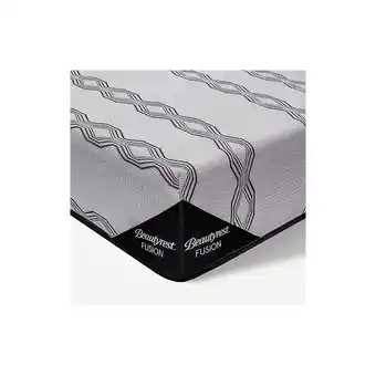 Best Buy Simmons Beautyrest Fusion Pinegrove 11" Pocket Coil Flat Top Mattress - Queen offer