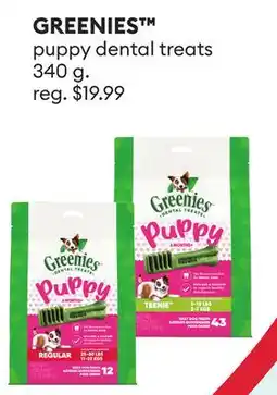 Petsmart GREENIES puppy dental treats offer