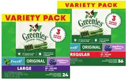 Petsmart GREENIES dog dental treats variety pack 1.0 kg offer