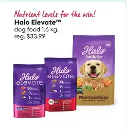 Petsmart Halo Elevate dog food offer