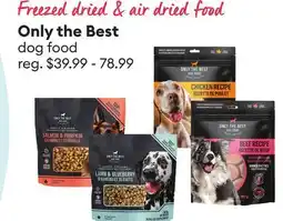 Petsmart Only the Best dog food offer