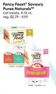 Petsmart Fancy Feast Savoury Puree Naturals cat treats, 4-16 ct offer