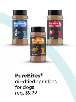 Petsmart PureBites air-dried sprinkles for dogs offer