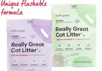 Petsmart tuft & paw Really Great Cat Litter clumping cat litter offer