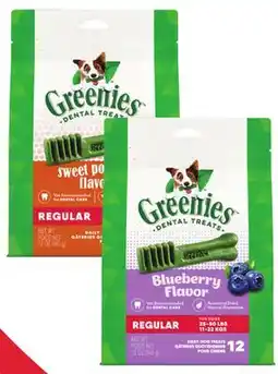 Petsmart GREENIES blueberry or sweet potato flavor dog dental treats 340 g offer