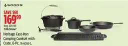 Canadian Tire Woods Heritage Cast-Iron Camping Cookset with Crate offer