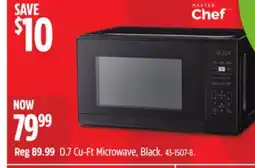 Canadian Tire Master Chef 0.7 Cu-Ft Microwave, Black offer