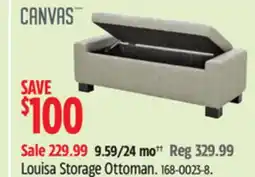 Canadian Tire Canvas Louisa Storage Ottoman offer